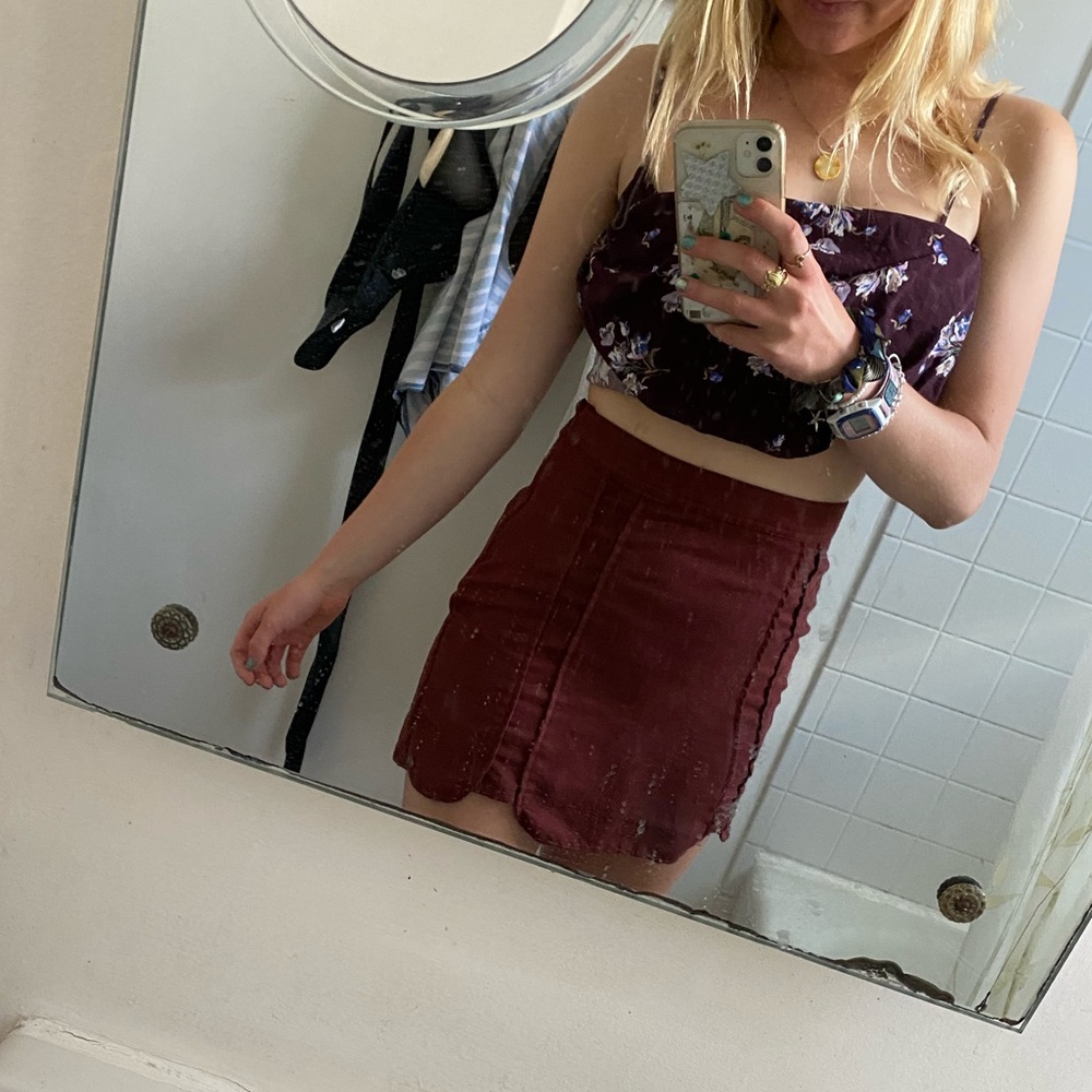 Roxy red skirt barely worn perfect condition